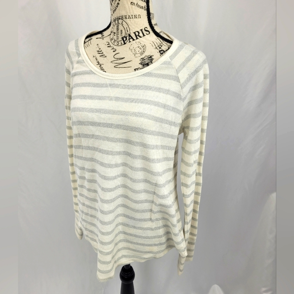 Sonoma long sleeve shirt glitter stripes